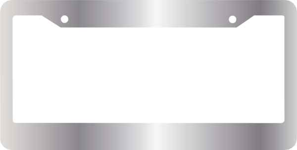 Blank Non Imprinted Metal License Plate Frames